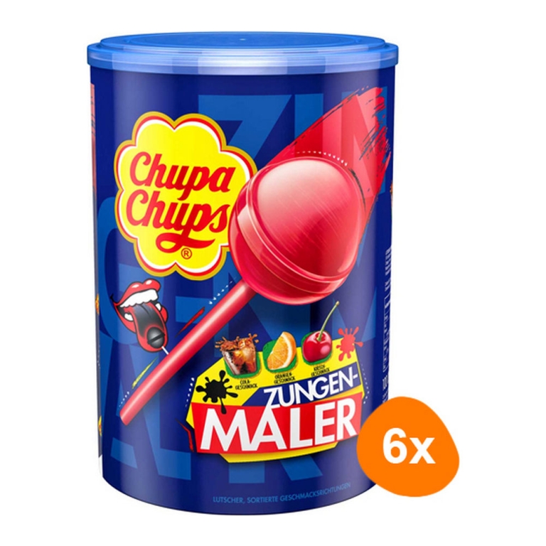 Chupa Chups - Lutscher Zungenmaler - 6x 100er