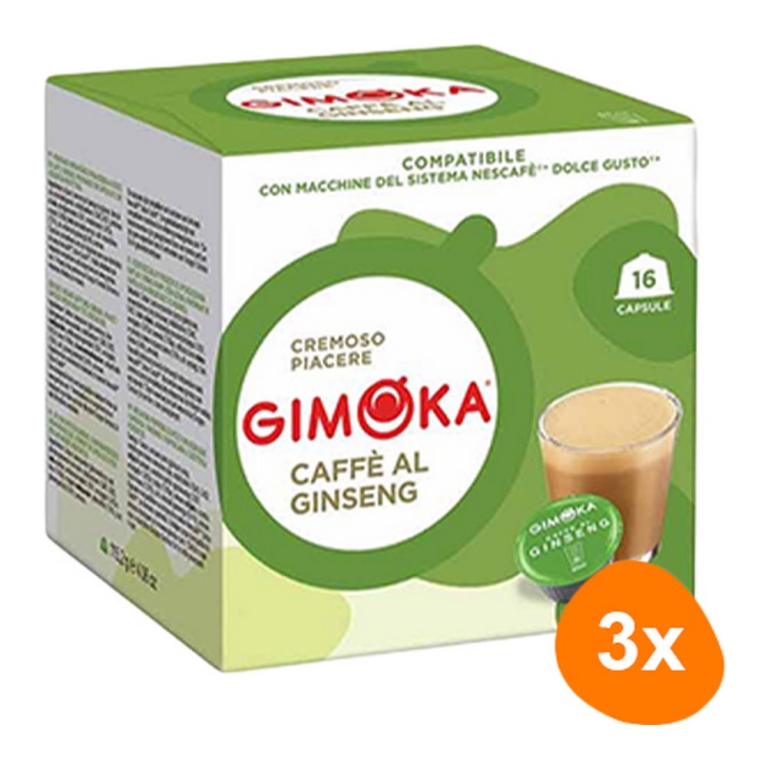 Gimoka - Caffee' al ginseng - 3x 16 Kapseln