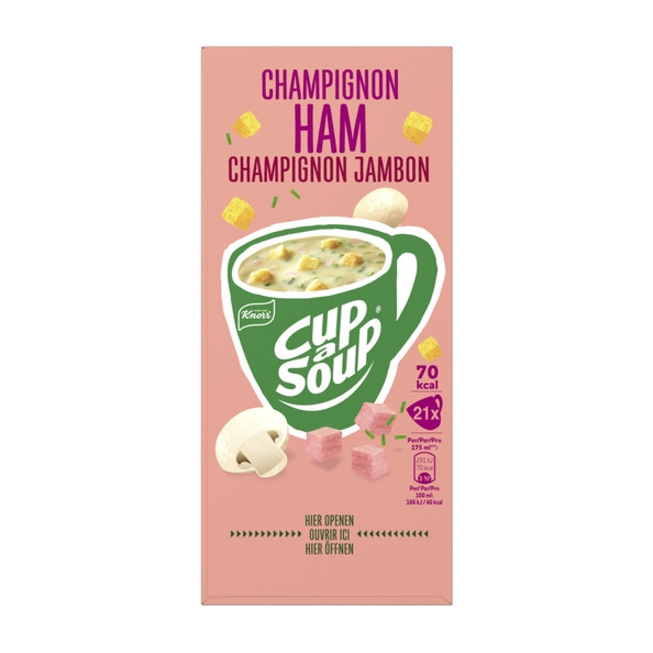Knorr - Cup-A-Soup Champignon-Schinken - 21 x 175 ml