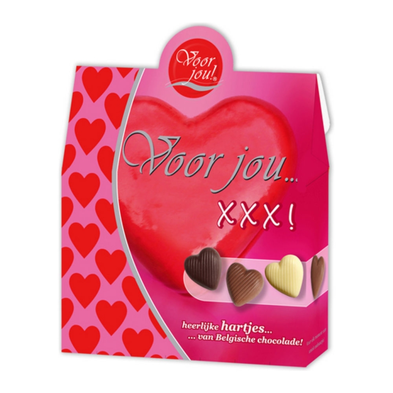 Chocolade Cadeau – Voor Jou xxx – 6 x 100 Gramm