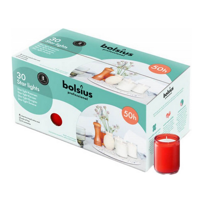 Bolsius – Starlights – Rot – 30 Stück