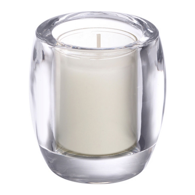 Bolsius – Teelicht & Clear Cup Halter – Oval – Transparent – 6 Stück