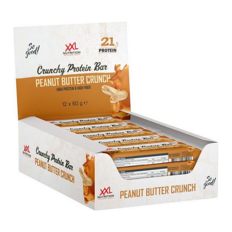 XXL Nutrition – Crunchy Protein Bar Peanut Butter Crunch – 12 x 60g
