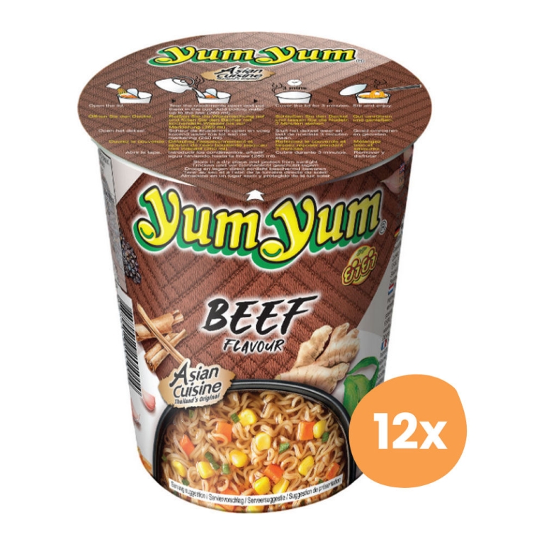 Yum Yum | Rind Nudeln Becher | 12 x 70 g
