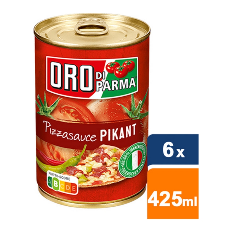Oro Di Parma - Pizzasauce "Pikant" - 6x 425ml