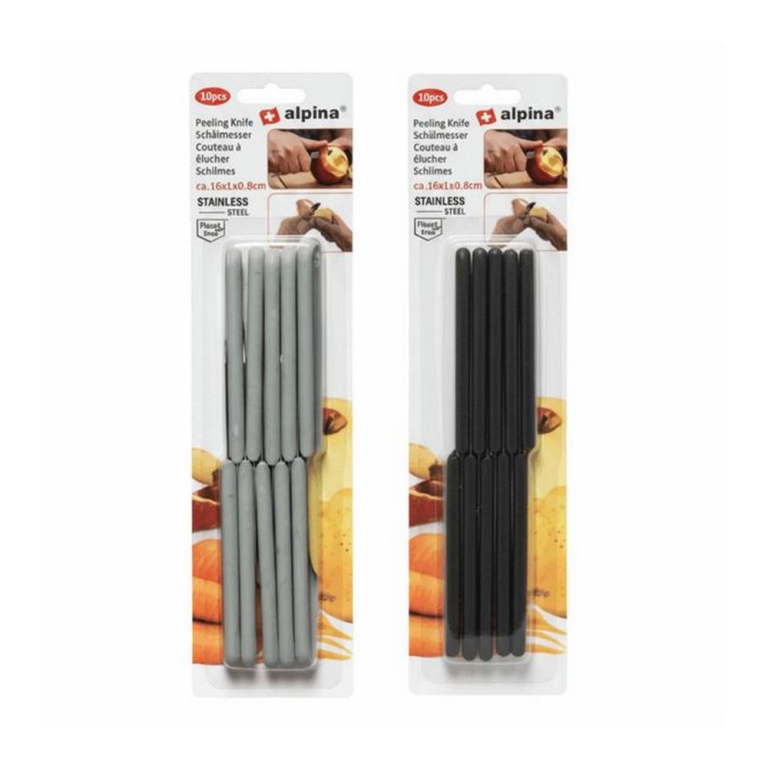 Alpina - Schilmes 17cm Zwart Grijs Assorti - 10 stuks