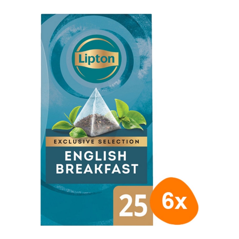 Lipton - Exclusive Selection English Breakfast Tee - 6x 25 Teebeutel