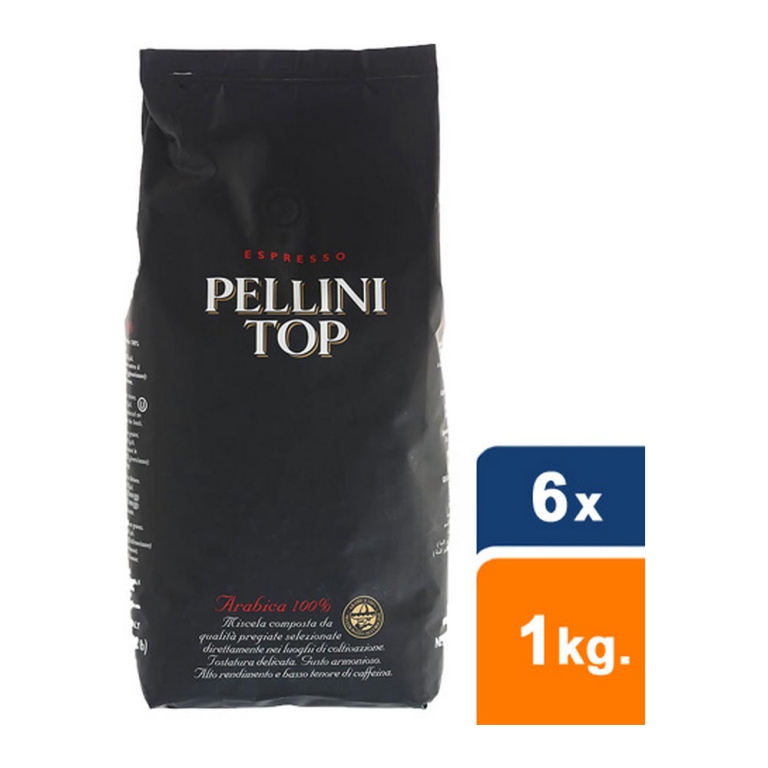 Pellini - TOP 100% arabica Bohnen - 6x 1 kg