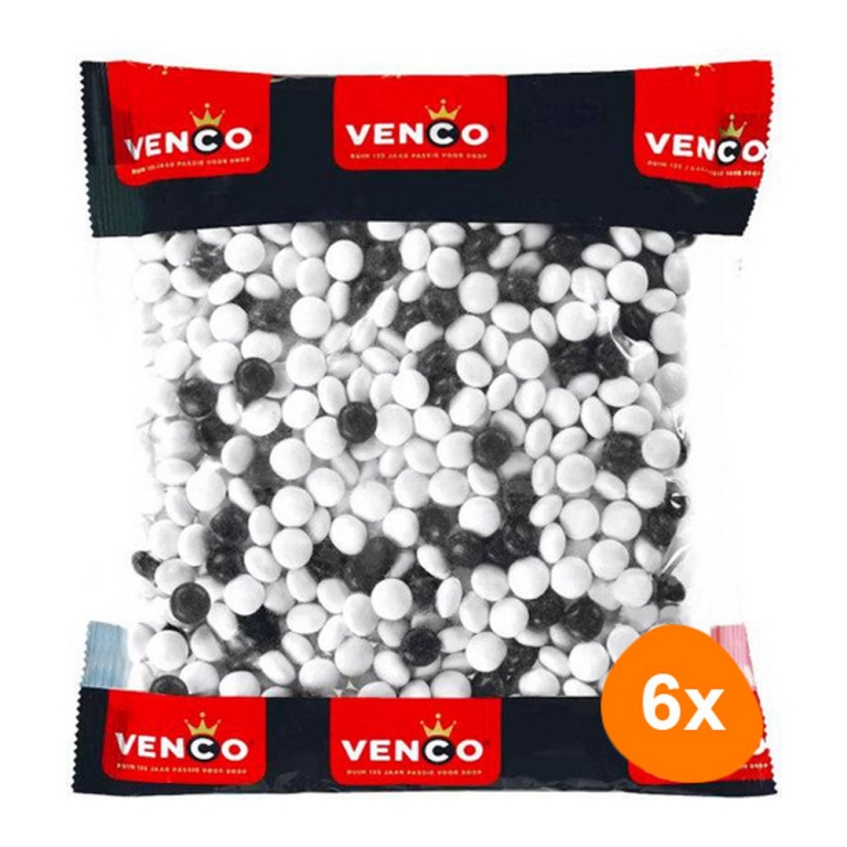 Venco - Schwarz und weiß Lakritz - 6x 1kg