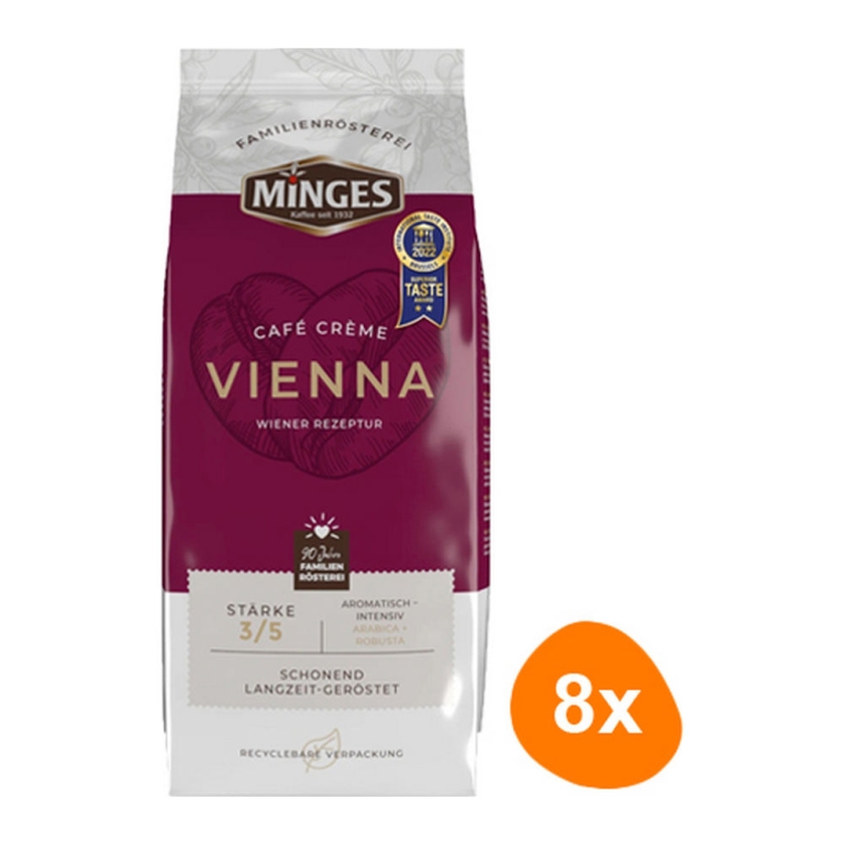 Minges - Café Crème Vienna Bohnen - 8x 1kg