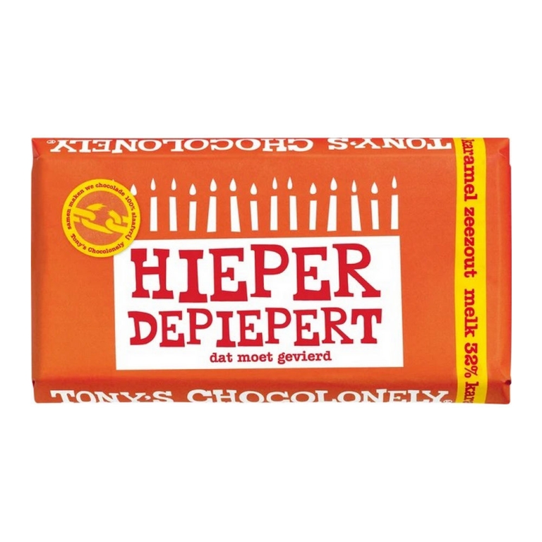 Tony's Chocolonely - Reep Milch Karamell Zeezout Crunch - 15x 135g