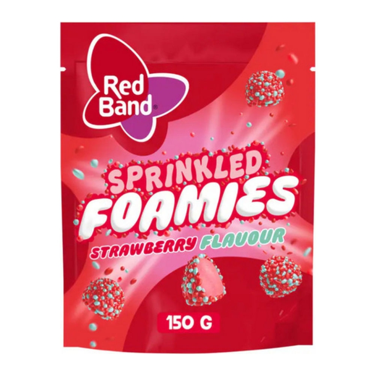 Red Band - Sprinkled Foamies Strawberry - 10x 150g