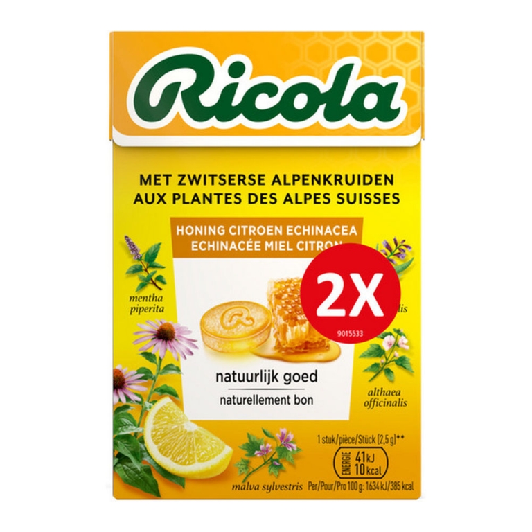 Ricola - Honing Citr. Echinacea Duopack - 10x 2x 50g