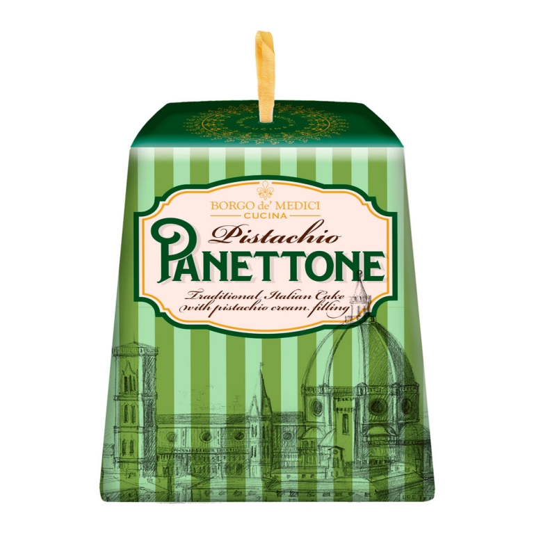 Borgo de' Medici - Pistachio Panettone - 24 x 100 Gramm