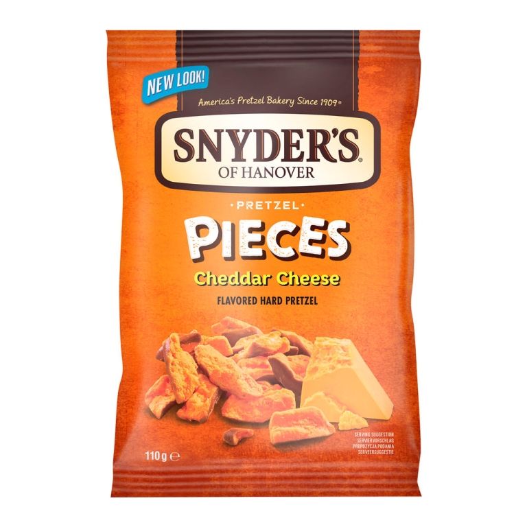 Snyder's of Hanover - Soh Cheddar Cheese Pretzel Pieces - 10 x 110 Gramm