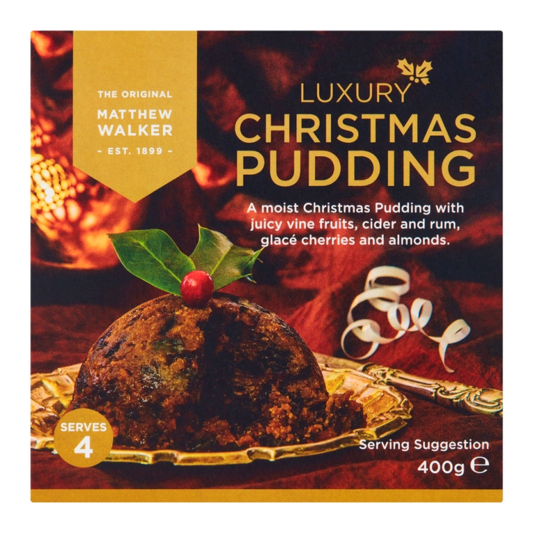 Matthew Walker - Luxury Christmas Pudding - 12 x 400 Gramm