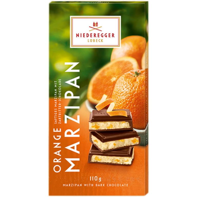 Niederegger - Marsepein Sinaasappel - 10 x 110 Gramm
