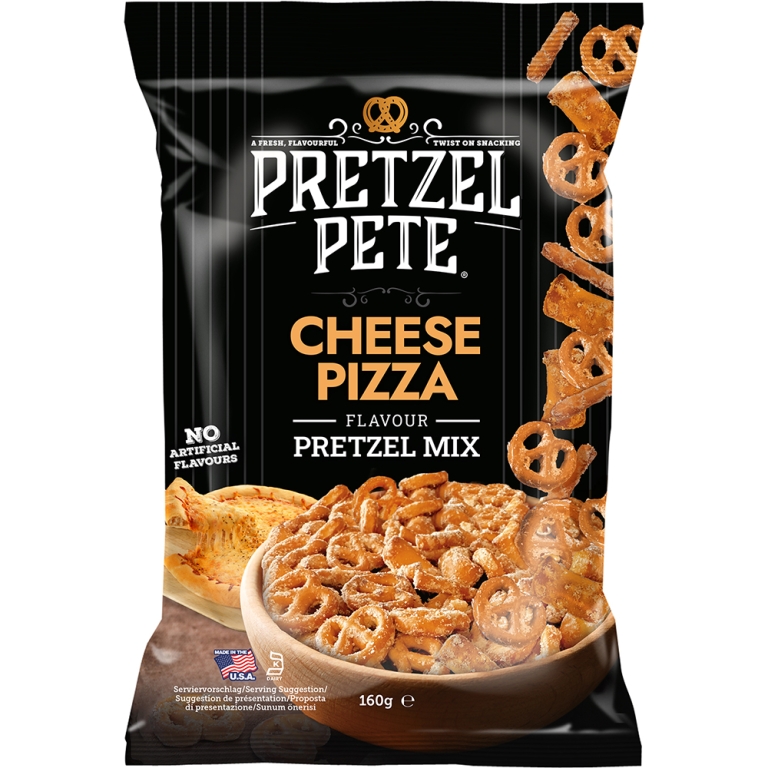 Pretzel Pete - Cheese Pizza Pretzel Mix - 8 x 160 Gramm
