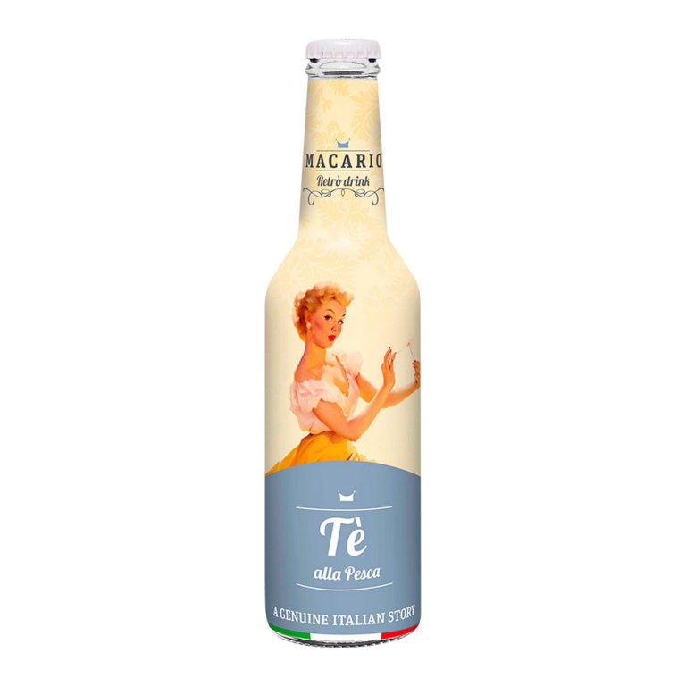 Macario Retro Drink - Tè Alla Pesca Flasche - 12 x 275 ml