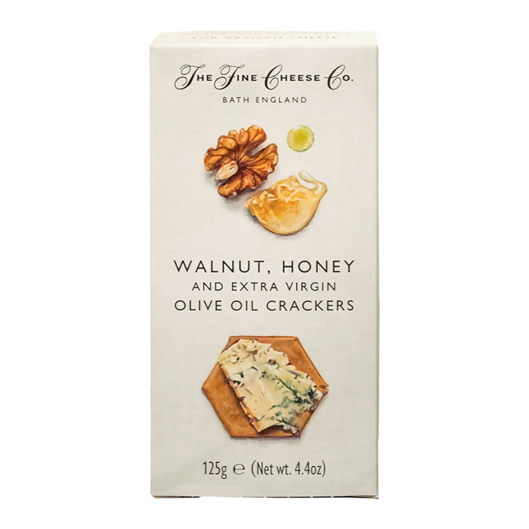 The Fine Cheese Company - Walnut, Honey & Olive Oil Crackers - 6 x 125 Gramm