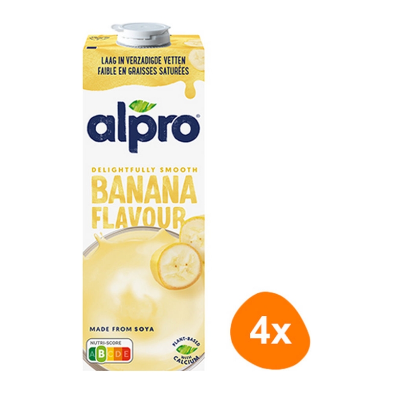 Alpro - Sojadrink Banane - 4x 1ltr