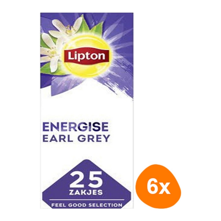 Lipton - Feel Good Selection Earl Grey Tee - 6x 25 Teebeutel