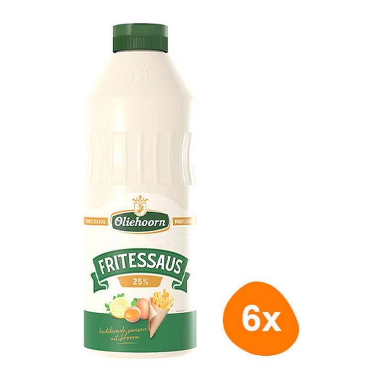 Oliehoorn - Frittensauce 25% - 6x 900ml
