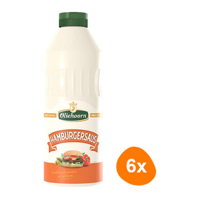 Oliehoorn - Hamburgersauce - 6x 900ml