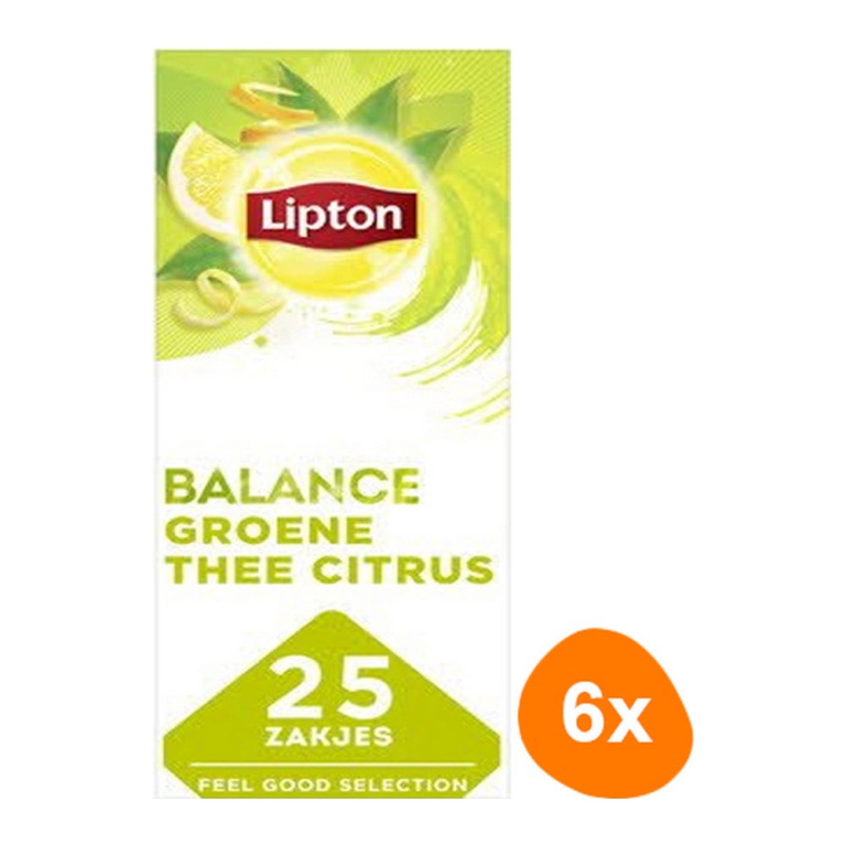 Lipton - Feel good selection Grüntee Zitrone - 6x 25 Teebeutel