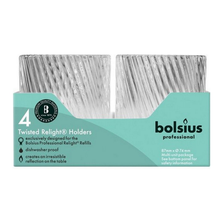 Bolsius - Relight Halter Twist Transparent - 4x