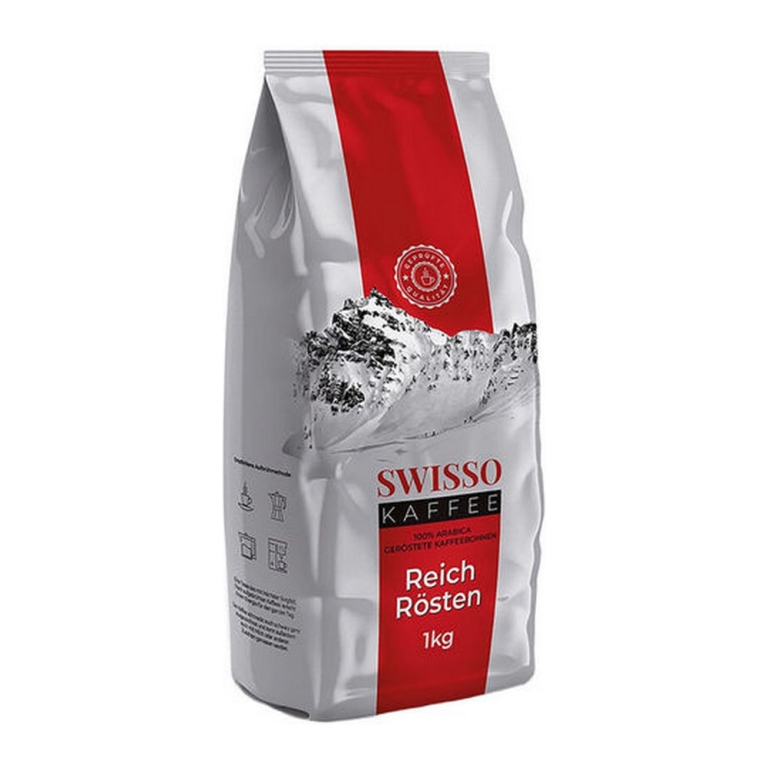 Swisso - Kaffee Vol Gebrand Bonen - 8x 1kg