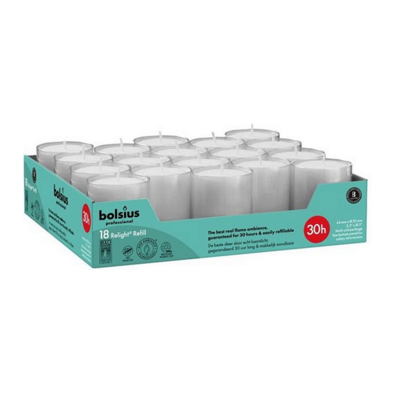 Bolsius - Relight 30 Uur Grau - 4x 18x