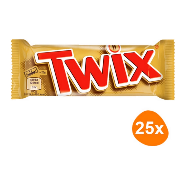 Twix - Schokoladenriegel - 25 Riegel