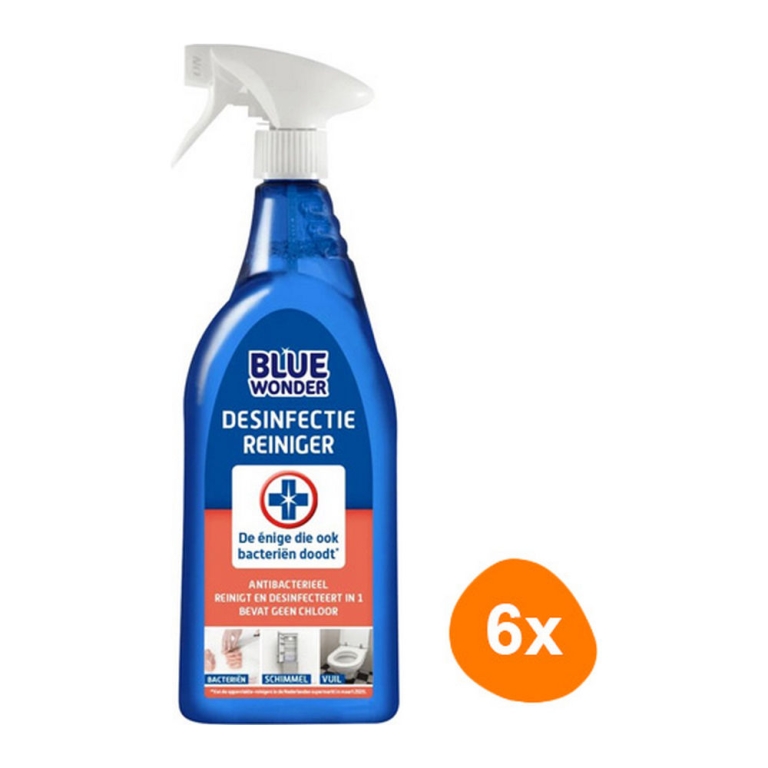 Blue Wonder - Disinfektionsreiniger - 6x 750ml