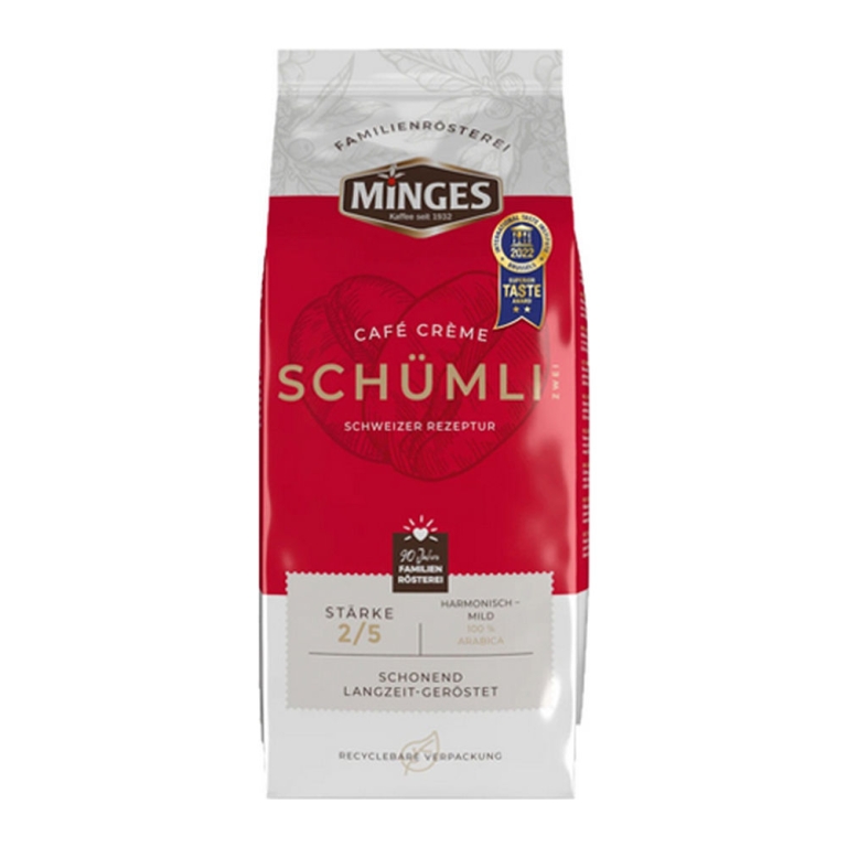 Minges - Café Crème Schümli 2 Bohnen - 1kg