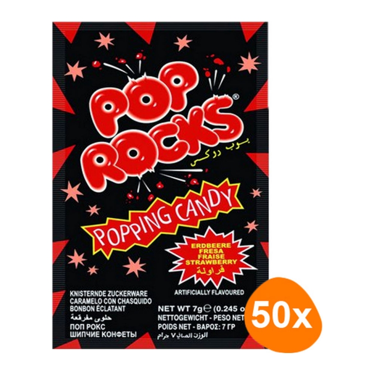 Pop Rocks - Popping Candy Strawberry - 50er