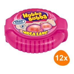 Wrigley's - Hubba Bubba Megalong Fancy Fruit - 12 Stück