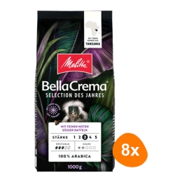 Melitta - BellaCrema Selection des Jahres 2024 Bohnen - 8x 1kg