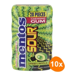 Mentos - Sour Gum Green Apple Zuckerfrei - 10x 28er