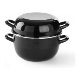 Hendi - Muscheltopf, emailliert - mit Deckel (5ltr) - ø26