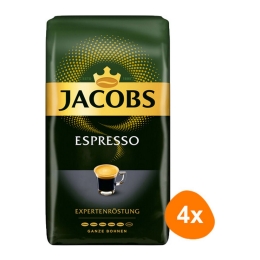 Jacobs - Expertenröstung Espresso Bohnen - 4x 1kg
