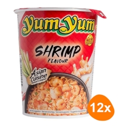 Yum Yum - Instant Nudeln Garnelen- 12 Becher