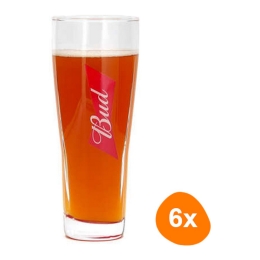Bud - Bierglas "iconic" 500ml - 6 Stück