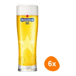 Heineken - Bierglas "0.0%" 250ml - 6 stück