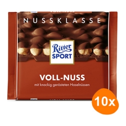 Ritter Sport - Voll-Nuss - 10x 100g