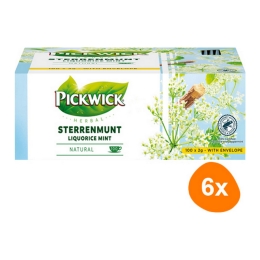 Pickwick - Herbal Sterrenmunt - 6x 100 Teebeutel
