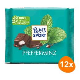 Ritter Sport - Pfefferminz - 12x 100g