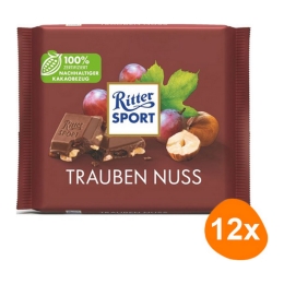  Ritter Sport - Trauben Nuss - 12x 100g