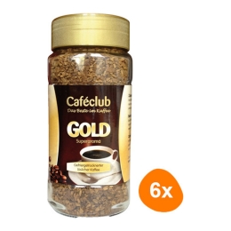 Caféclub - Gold Löslicher Kaffee - 6x 200g