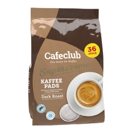 Caféclub - Supercreme Kaffeepads Dark Roast - 36 pads